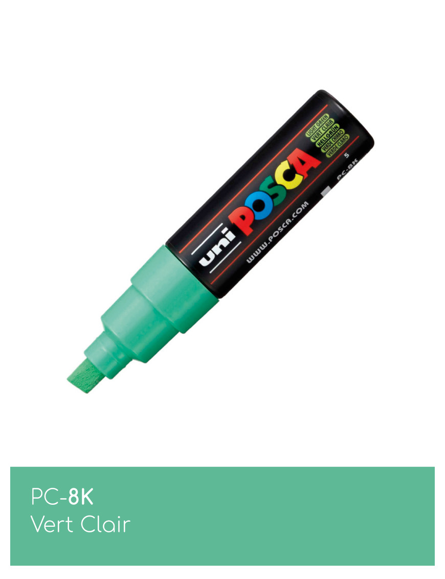 Marqueur peinture POSCA toutes surfaces - Pointe Large PC-8K
