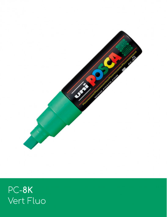 Marqueur peinture POSCA toutes surfaces - Pointe Large PC-8K