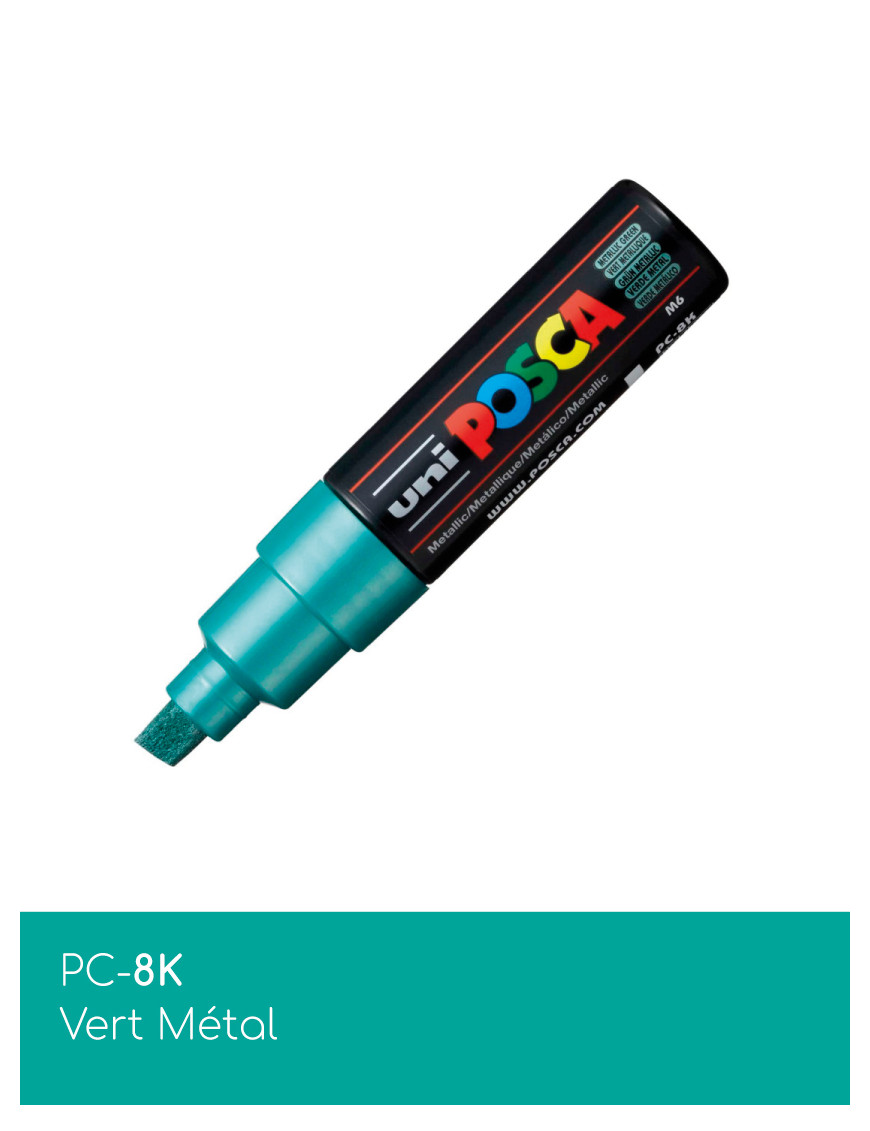 Marqueur peinture POSCA toutes surfaces - Pointe Large PC-8K