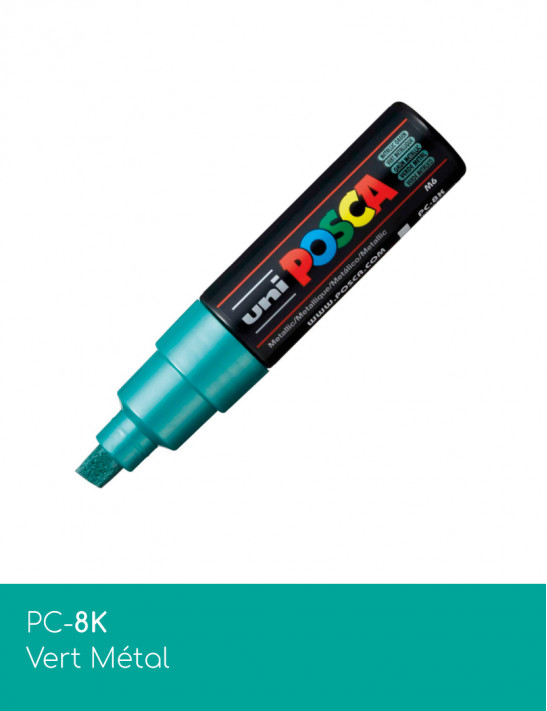 Marqueur peinture POSCA toutes surfaces - Pointe Large PC-8K
