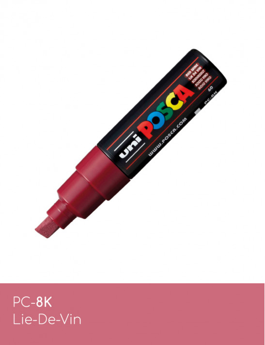 Marqueur peinture POSCA toutes surfaces - Pointe Large PC-8K