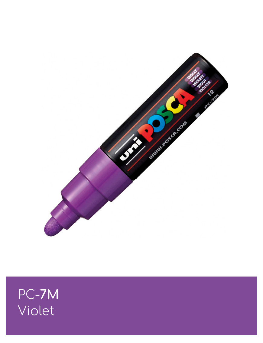 Marqueur peinture POSCA PC-7M - Pointe Large Conique 4,5-5,5mm