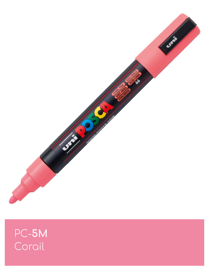 Marqueur peinture POSCA PC-5M - Pointe Moyenne 1,8-2,5 mm