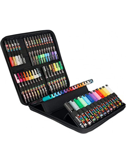 deuxième image de la mallette XL posca ouverte pour présentation couleur