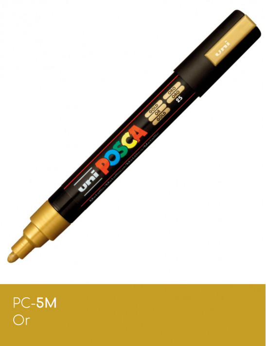 Marqueur peinture POSCA - Les Métallisés - toutes surfaces