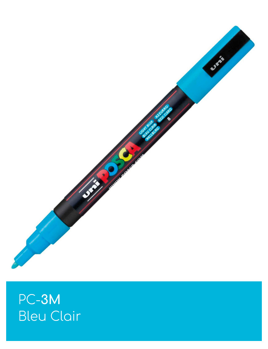 Marqueur peinture POSCA - Les Basiques - toutes surfaces