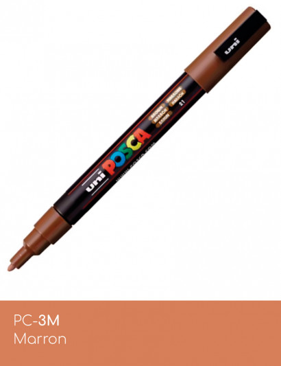 Marqueur peinture POSCA Pack Tons neutres chauds - boîte cadeau PC-3M