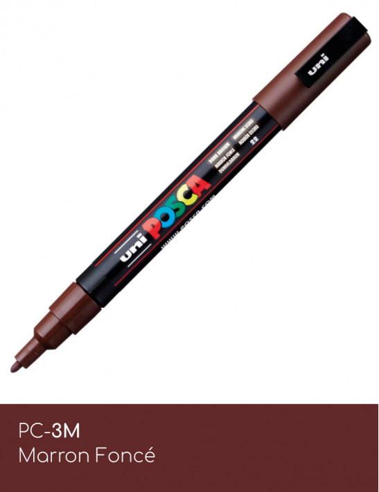 Marqueur peinture POSCA Pack Tons neutres chauds - boîte cadeau PC-3M