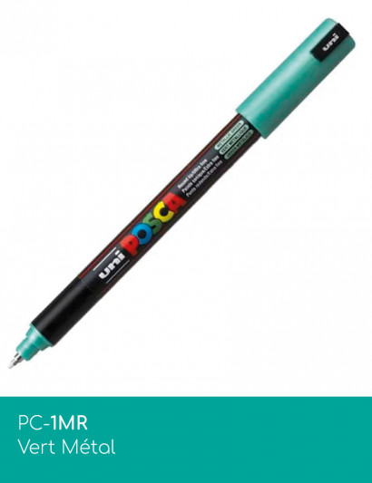 Marqueur peinture POSCA toutes surfaces - Pochette Métallisées PC-1MR