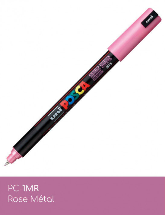 Marqueur peinture POSCA toutes surfaces - Pochette Métallisées PC-1MR