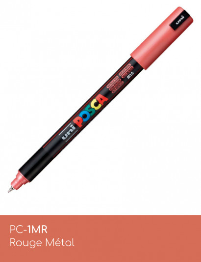 Marqueur peinture POSCA toutes surfaces - Pochette Métallisées PC-1MR