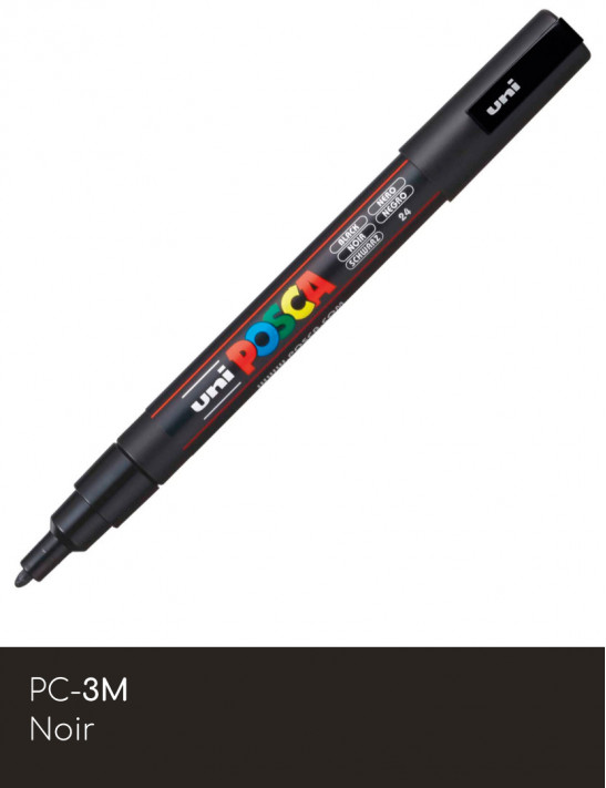 Marqueur peinture POSCA PC-3M Noir