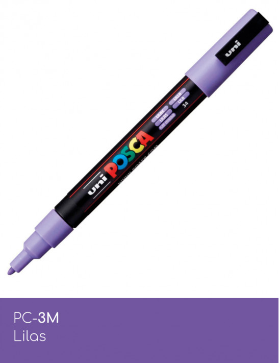 Marqueur peinture POSCA Pochette Pastel de 8 PC-3M