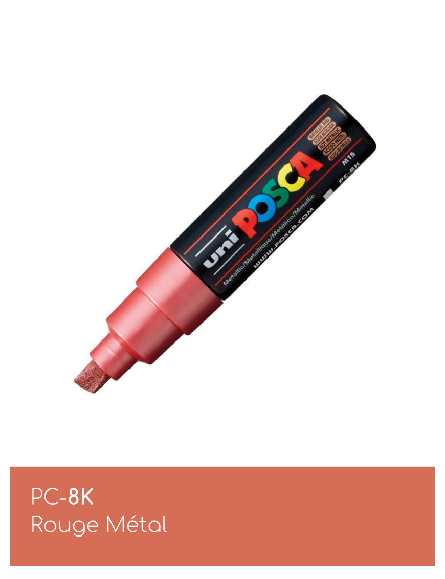 Marqueur peinture POSCA toutes surfaces - Pointe Large PC-8K