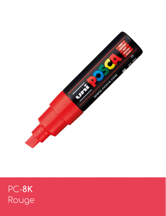 Marqueur peinture POSCA rouge tout support