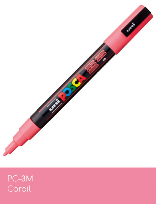 Marqueur peinture POSCA rouge tout support