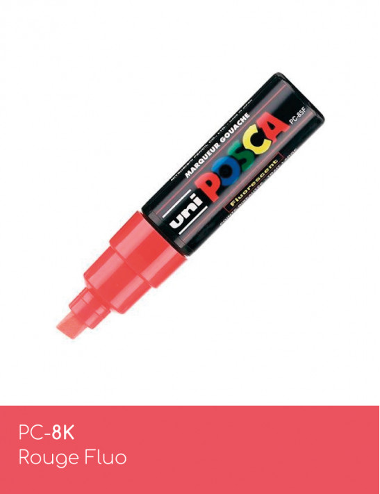 Marqueur peinture POSCA rouge tout support