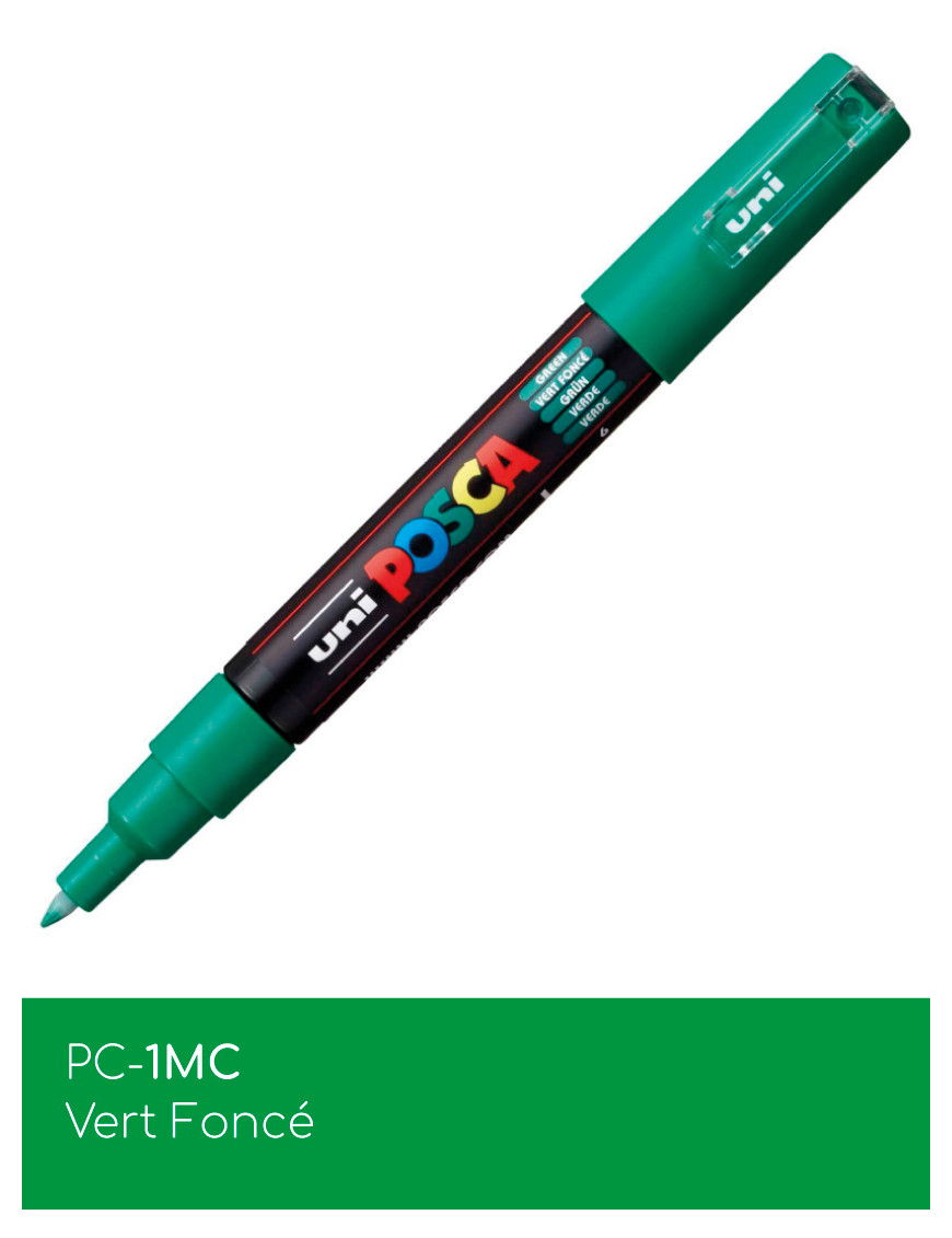Marqueur peinture POSCA Vert toutes surfaces