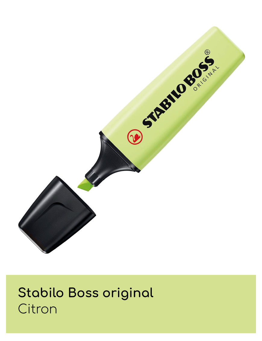 Stabilo Boss original - surligneur à pointe biseautée