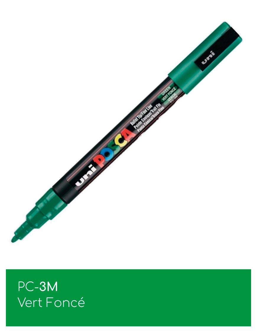 Marqueur peinture POSCA Vert toutes surfaces