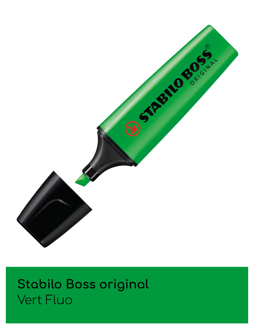 Stabilo Boss original - surligneur à pointe biseautée