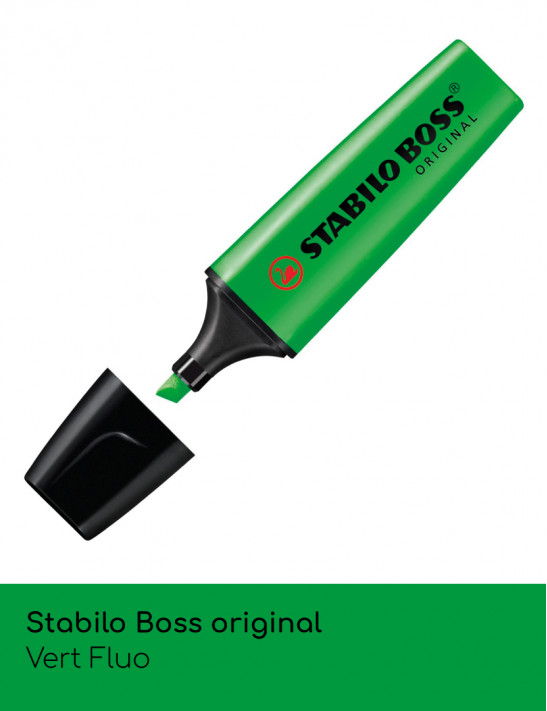 Stabilo Boss original - surligneur à pointe biseautée