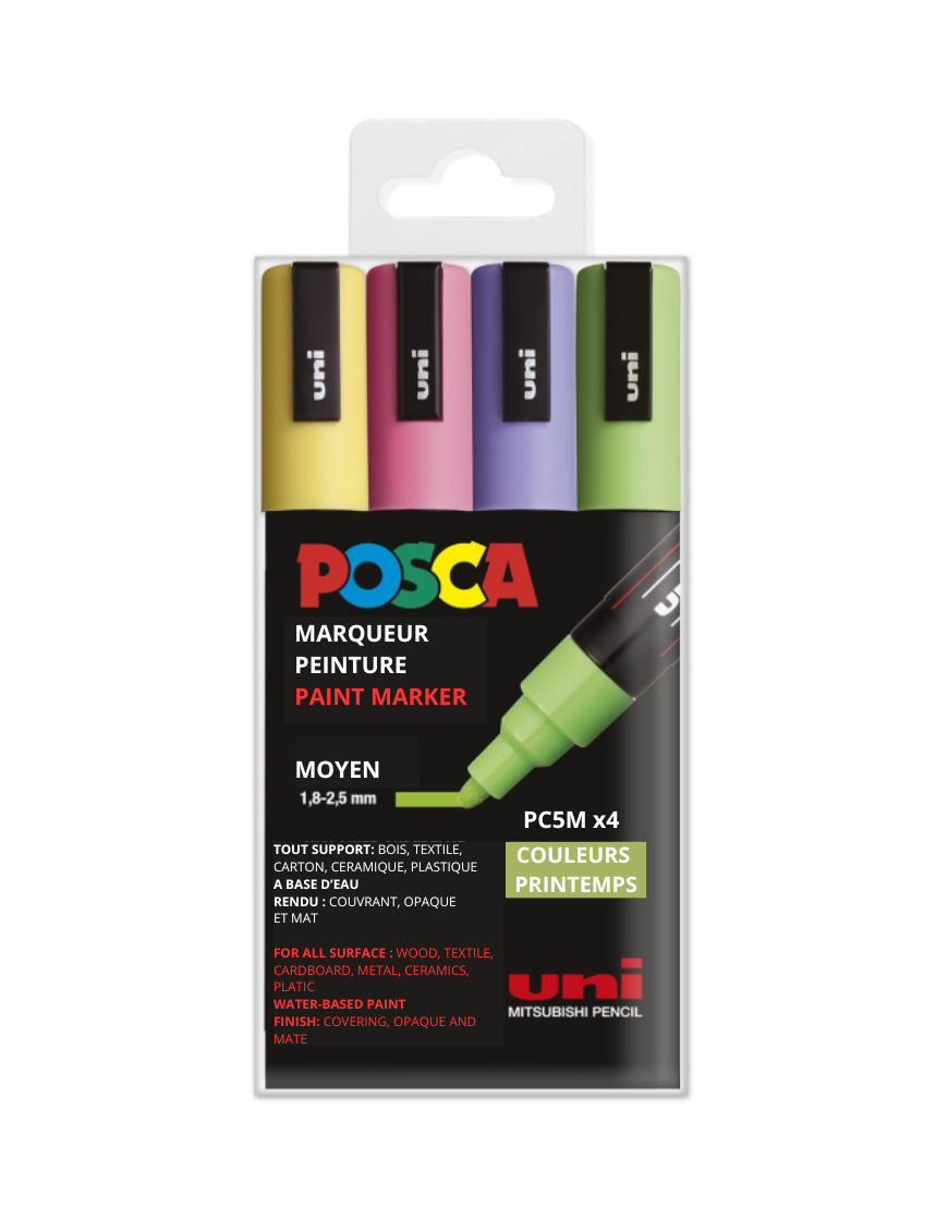 lot de 4 pc-5m - couleurs printemps lot de 4 pc-5m - couleurs printemps
