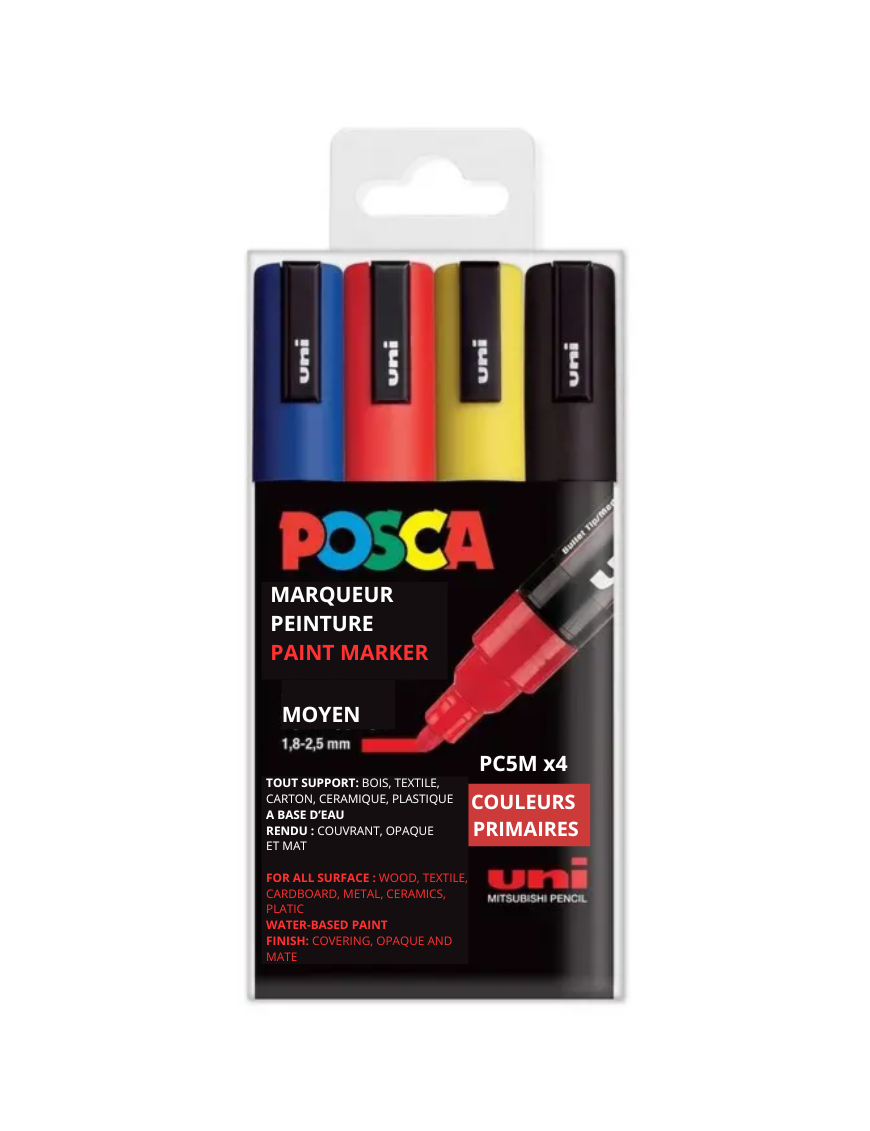 lot de 4 pc-5m - couleurs primaires lot de 4 pc-5m - couleurs primaires
