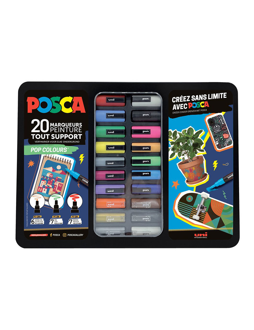 mallette pop colours de 20 marqueurs contenant des conseil de pro mallette pop colours de 20 marqueurs contenant des conseil de pro