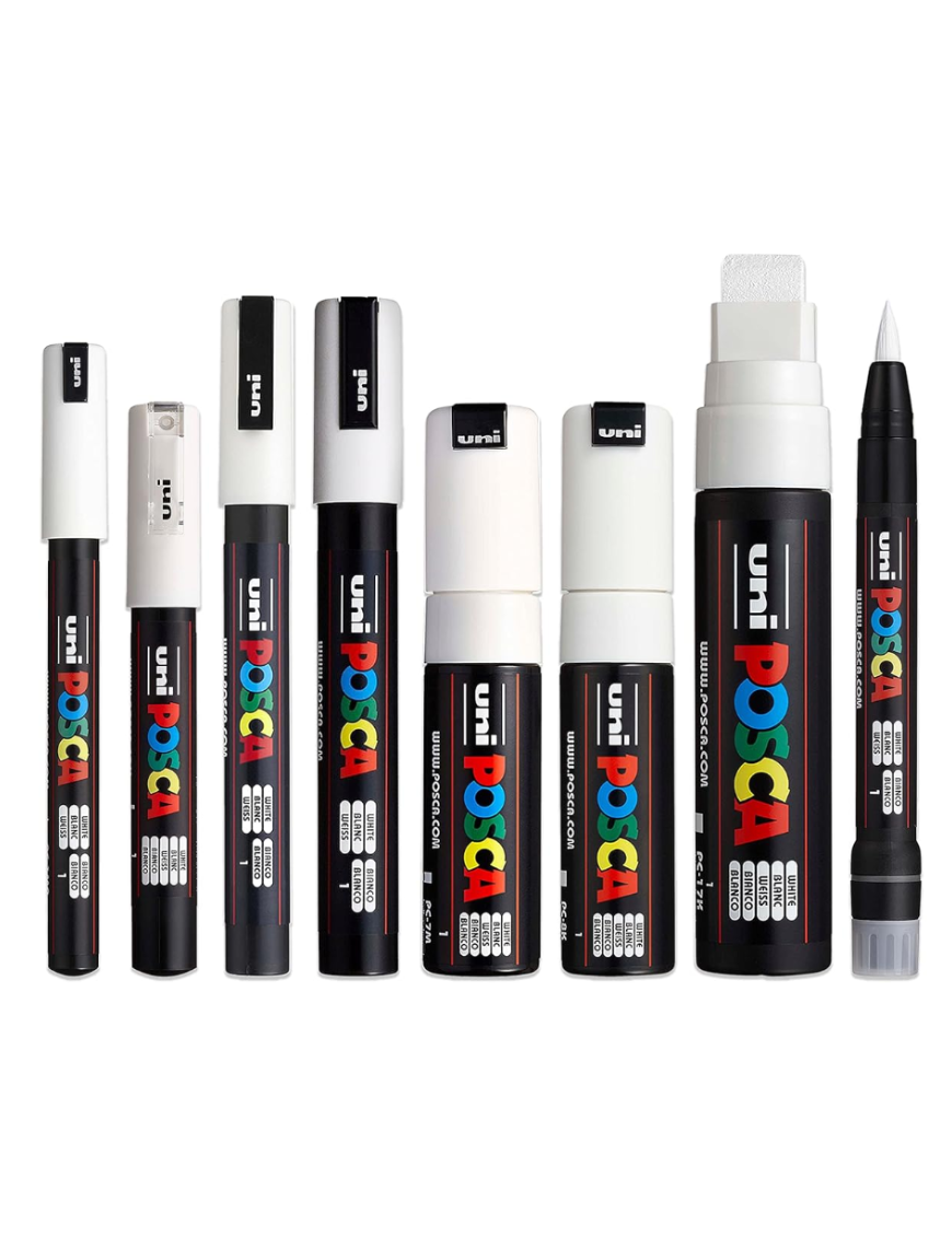 lot de 8 posca blanc lot de 8 posca blanc