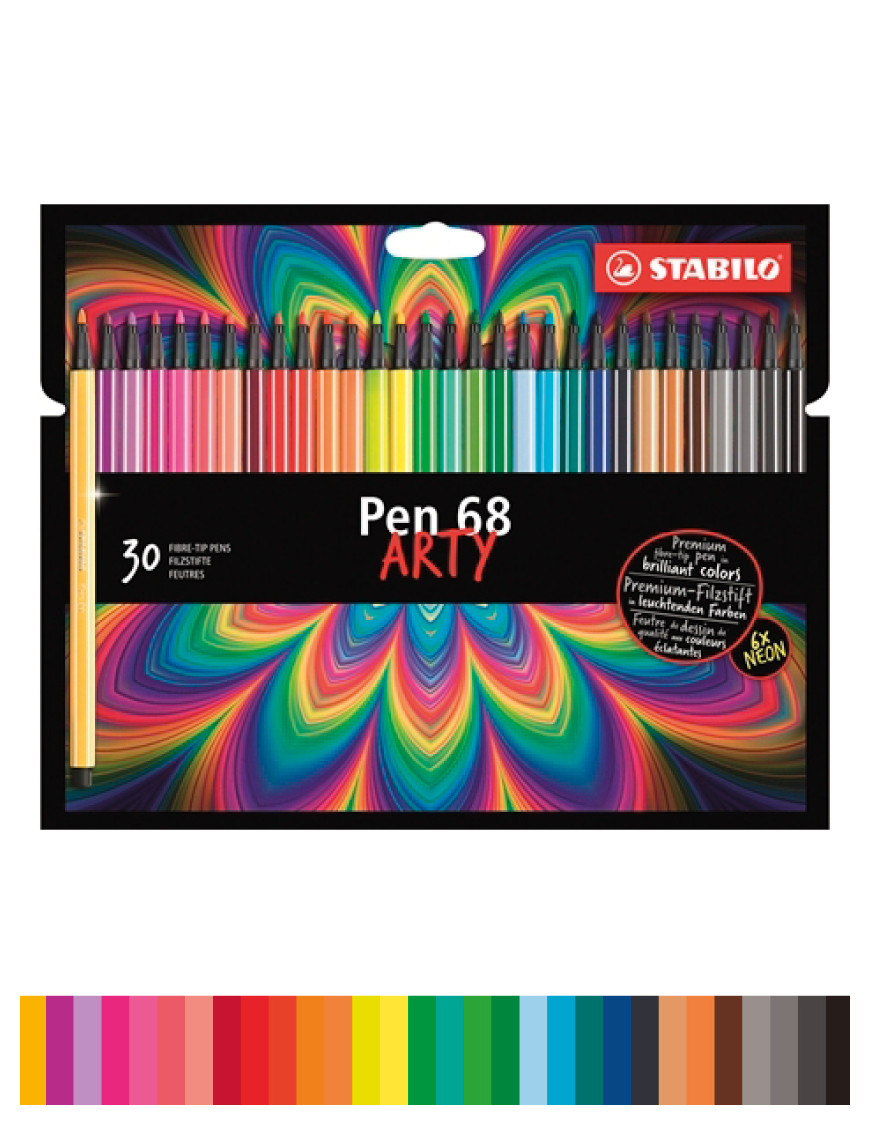 30 feutres Stabilo Arty Pen 68