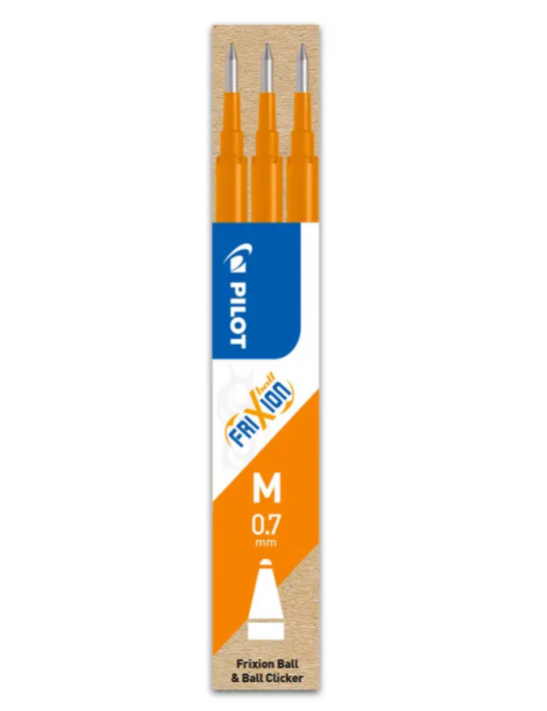 Frixion lot de 3 recharges orange