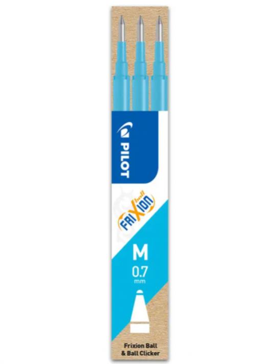 Frixion lot de 3 recharges turquoise
